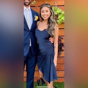 Blue zara slip dress